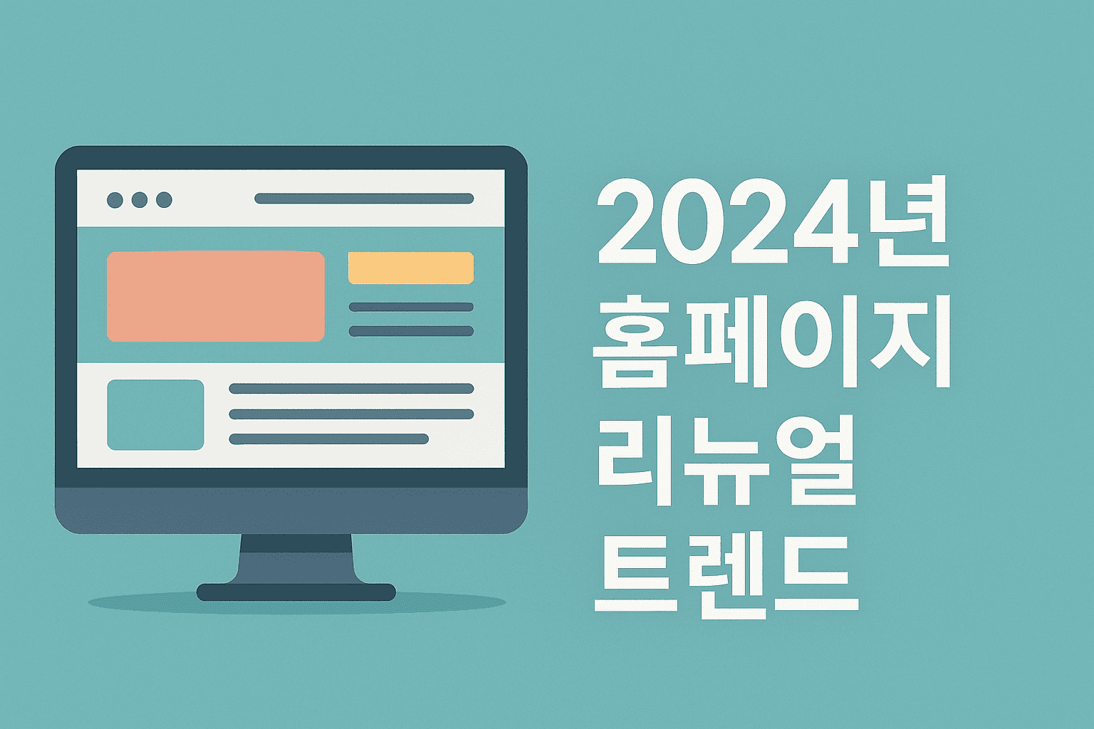 홈페이지 리뉴얼