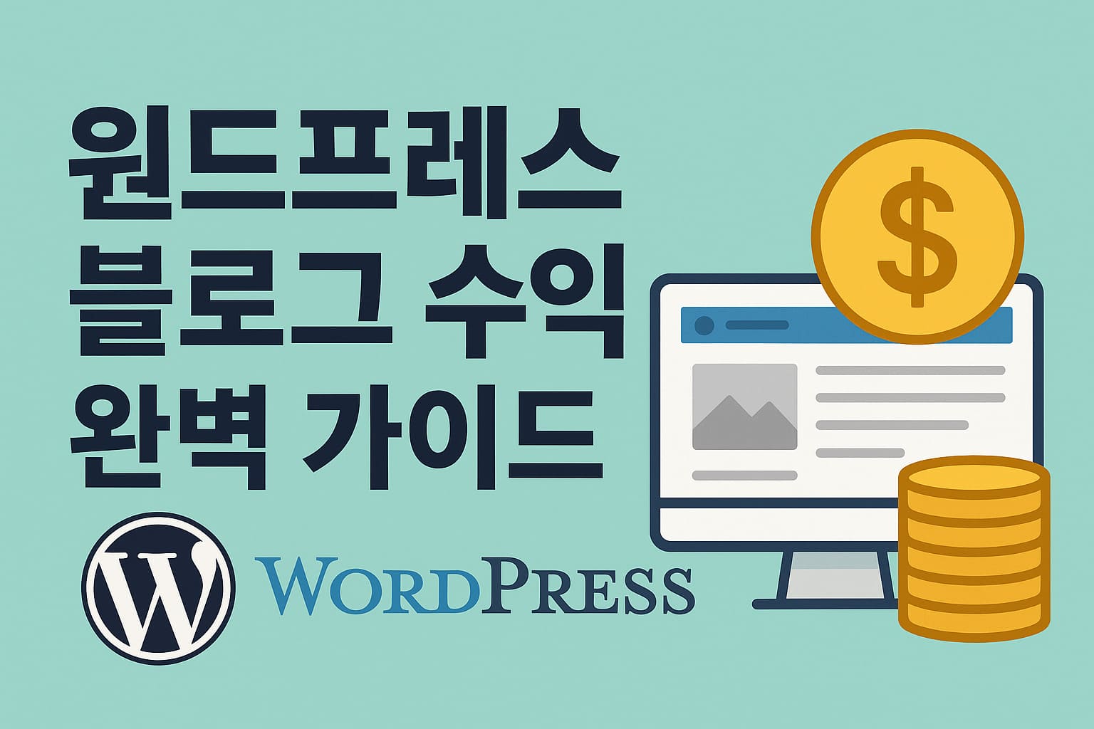 워드프레스 블로그 수익