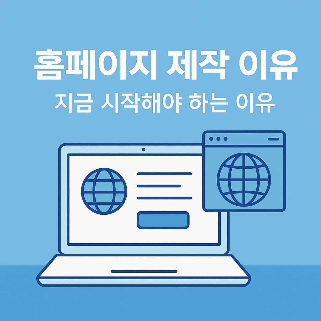 홈페이지 제작 이유
