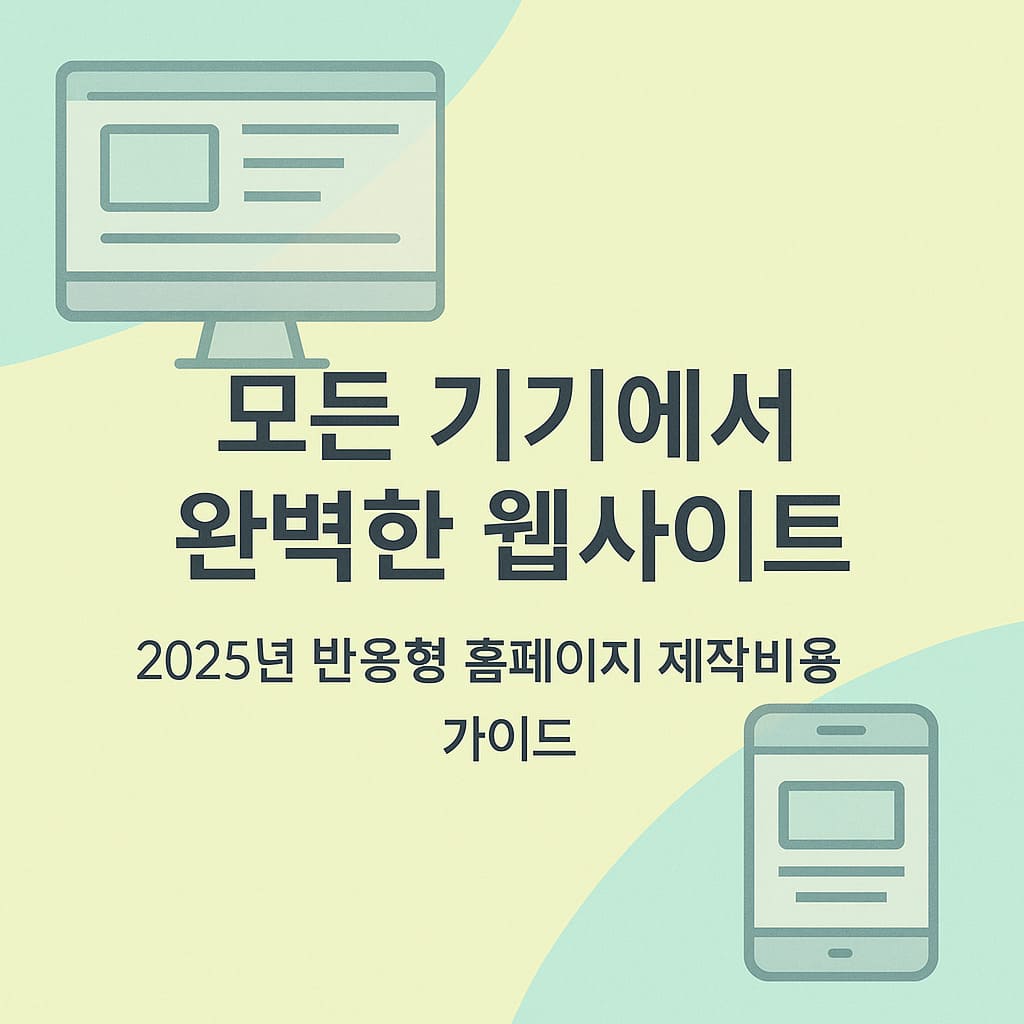 반응형 홈페이지 제작비용